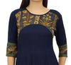 Женская повседневная темно-синяя дизайнерская вискозная куртка Ethnic Anarkali Kurti -