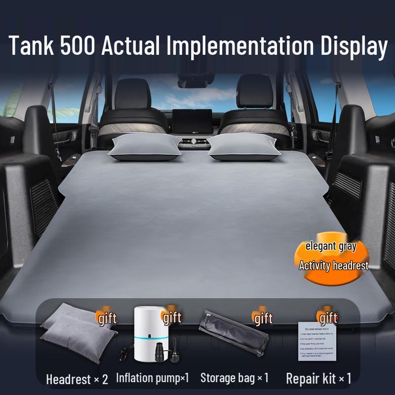 Автомобильный надувной матрас Tank 500 Hi4T: Надувной матрас для заднего сиденья и багажника