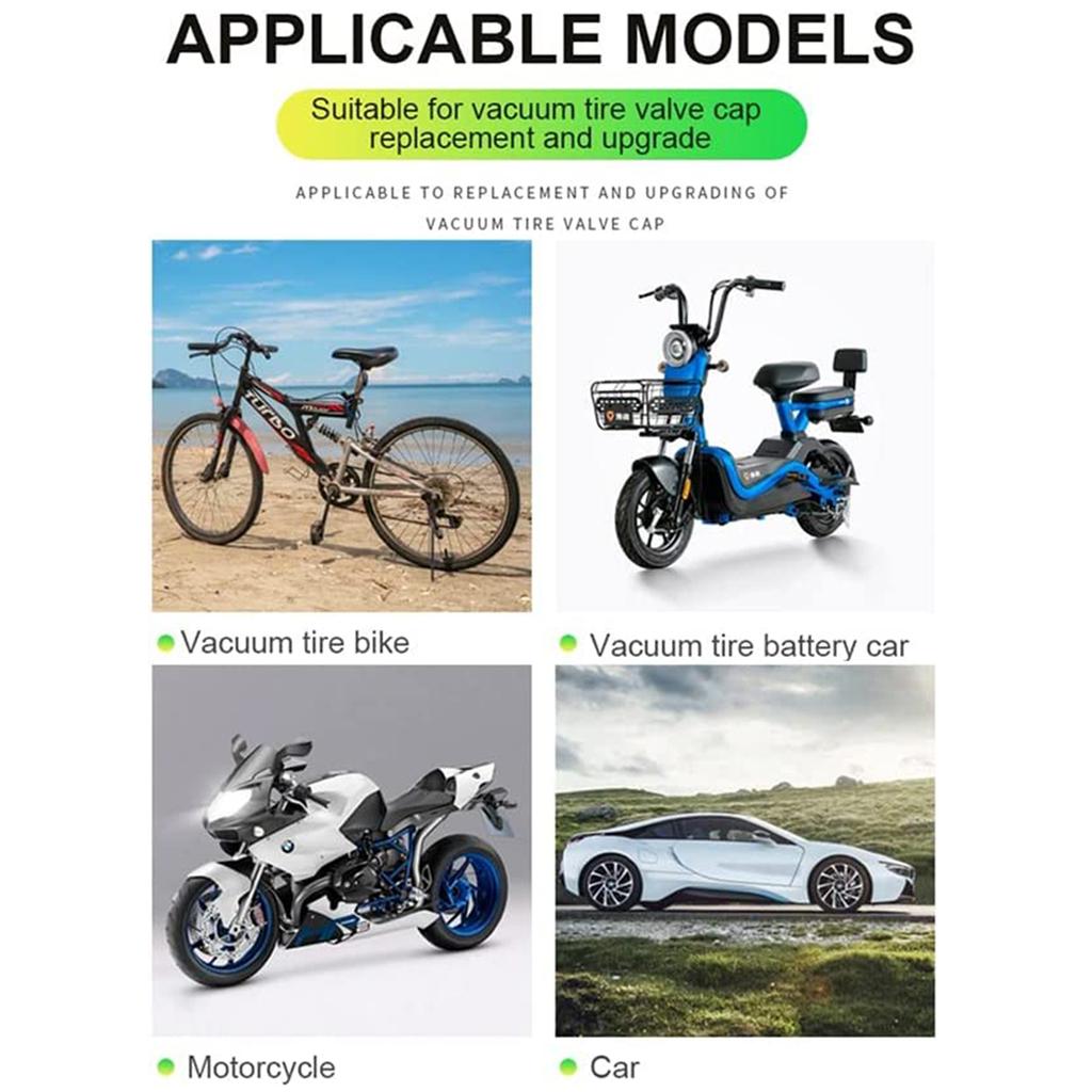 Флуоресцентные ночные светящиеся колпачки клапанов автомобильные светящиеся колпачки клапанов шин крышка штока клапана авто флуоресцентный декор грузовик внедорожник мотоциклы