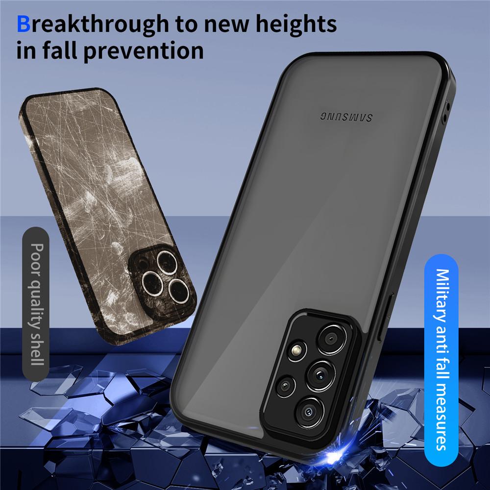 Роскошный Матовый Ударопрочный Чехол Для Телефона Для Samsung Galaxy A13 A23 A33 A53 A12 A22 A32 A52 4G 5G A02S A03S Ощущение Кожи Задняя Крышка Funda