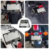 Motorcycle Rear License Plate Frame Holder Universal Scooter Zinc Alloy License Number Plate Bracket Motorbike Accessory
