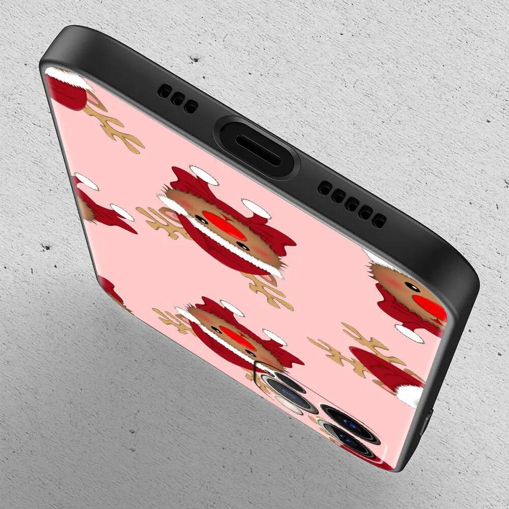 Рождественский чехол с рисунком мультфильма для iPhone Samsung Galaxy Redmi Xiaomi Oppo OnePlus Note SA 7 8 9 10 11 12 13 14 20 21 22 23 53 54 Pro Max Plus Ultra