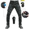 Mens Motorcycle Riding Pants With CE-Level Protection Pads Desert Camo Workwear Style Multi-Pocket Off-Road Protective Trousers