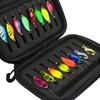 Sequins Fishing Lures Set with Storage Bag Compact Design Portable Metal Spoon Spinner Kit Freshwater Artificial Baits Fishing Tackle