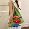 Leisure Summer Weave Knitted Bag Cotton Ethnic Style Hollow Out Knitted Bag Large Capacity Fashion Fish Shoulder Bag Women