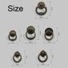 Ring Pattern European Style Retro Furniture Knobs Single Hole Bronze Handles Wardrobe Pulls