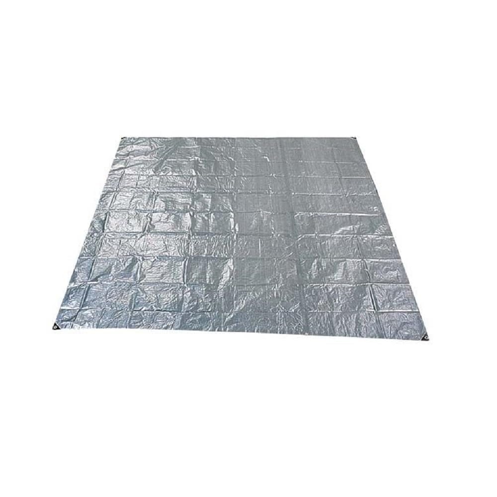 CAPTAIN STAG Простыня для отдыха Простыня для пикника Многоместная серебристая простыня для отдыха 262 x 262 см 4,5 татами 12 люверсов в комплекте 6 штифтов UB-3076