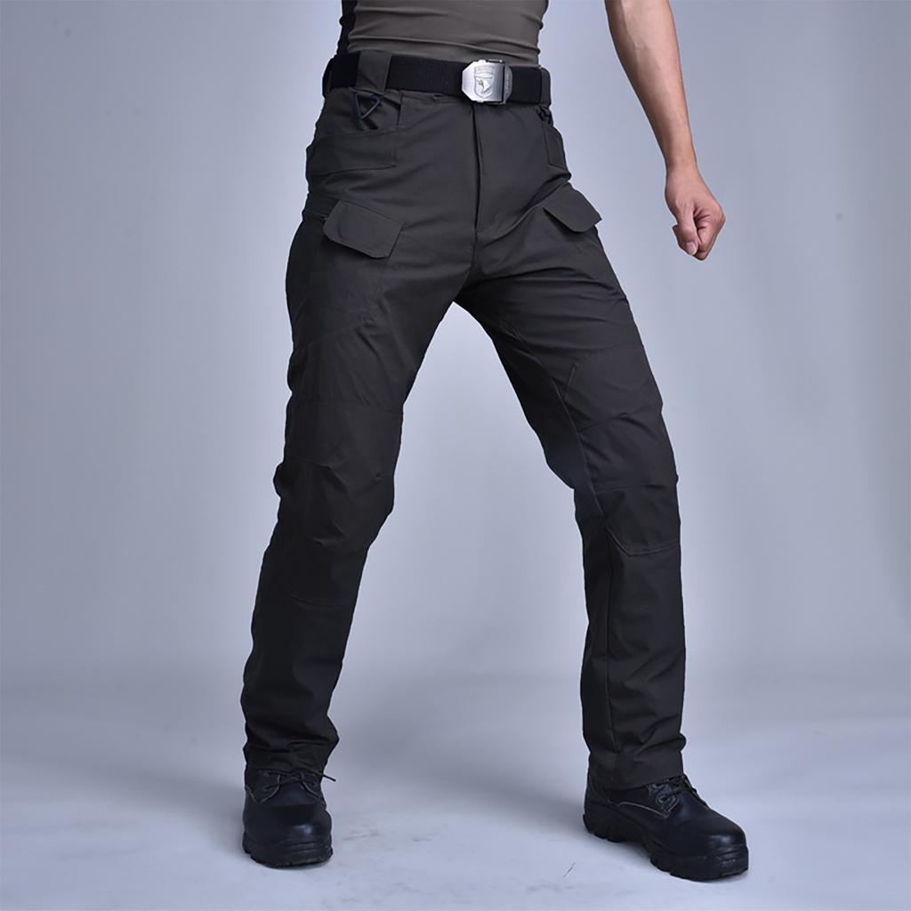 Men's Multi Pocket Work Pants For Sports And Outdoor Activities, Multi Pocket Casual Pants