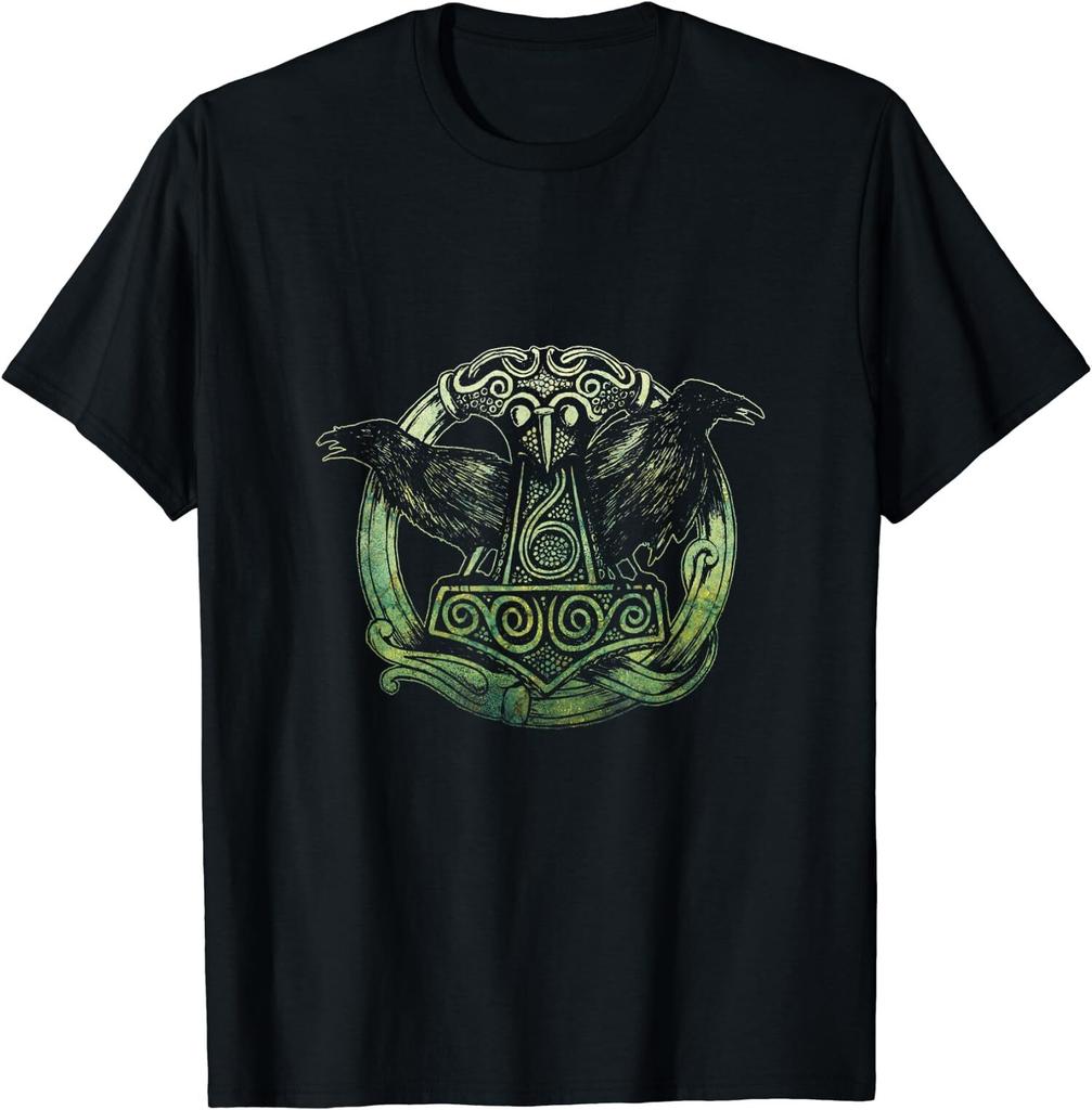 NEW LIMITED Viking Celtic Huginn & Muninn - Odin's Raven T-Shirt