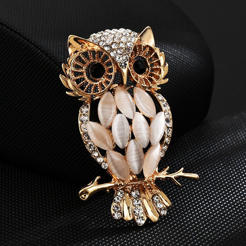 Brooch High-End Sense Niche Light Luxury Suit Bow Rhinestone Corsage High-End Alloy Creative Clothing Accessories