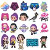 2026 Fashion Kpop New Pvc Rubber Girls Cartoon 20PCS Shoe Charm K-pop Demon Hunter Shoes Charms for Party Singer Fans