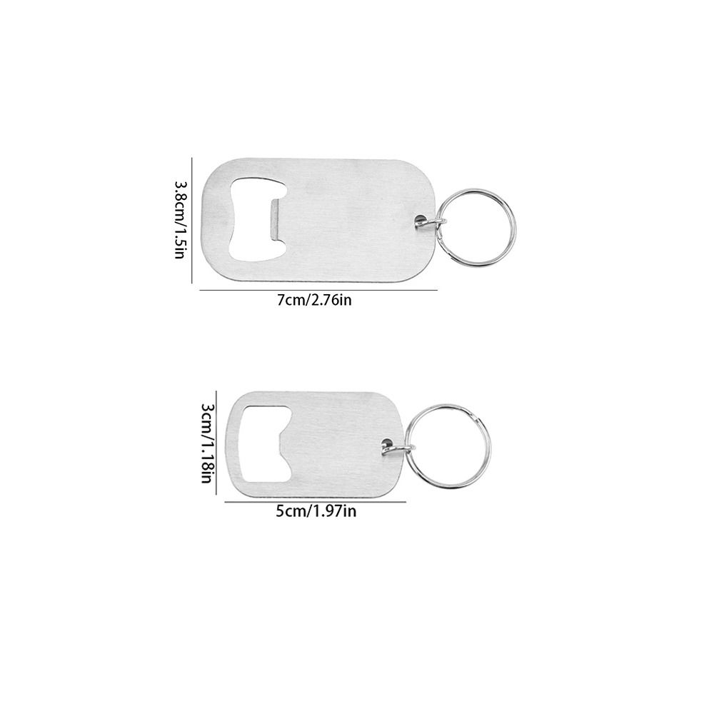 Portable Beverage Opener Stainless Steel Keychain Bottle Opener Fashion Beer Bottle Opener