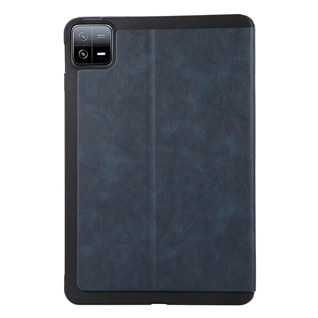 Для Xiaomi Pad 6 Кожаный чехол Складная подставка Внутренняя мягкая TPU накладка для планшета