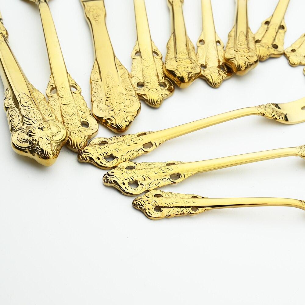 Retro Luxury Silver Tableware Vintage Silverware 18/10 Stainless Steel Large Soup Spoon Wedding Cutlery Western Dinnerware