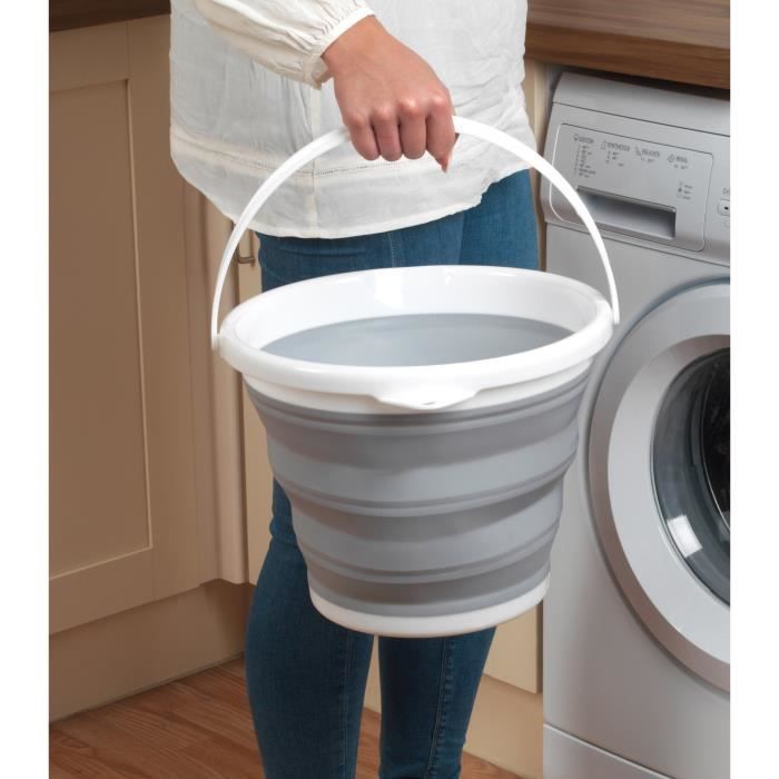 Seau Pliable Beldray LA028495GRY, 10 Litres, Gris