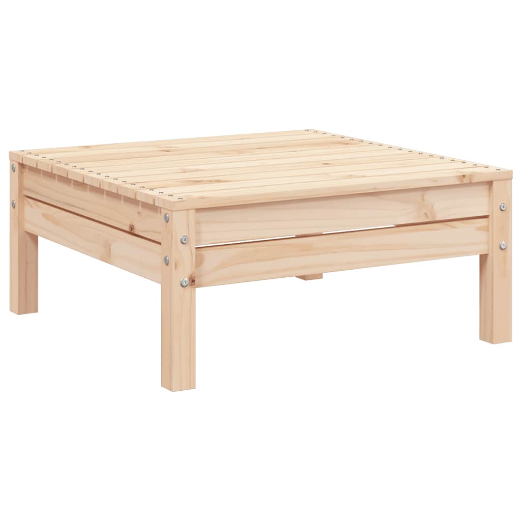 2 Seater Garden Sofa with Footstool Solid Pine Wood