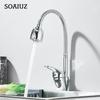 Kitchen Sink Faucet Universal 360°Rotatable Flexible Cold and Hot Water Tap Adjustable Spray Mixer Tap Deck Mounted For Home Use