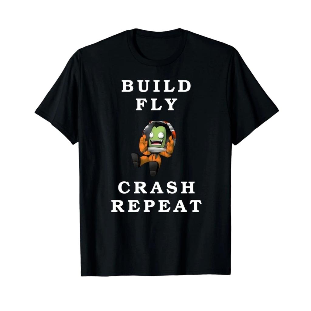 Build F Crash Repeat Kerbal Space Program Unisex for Men Women T-Shirt
