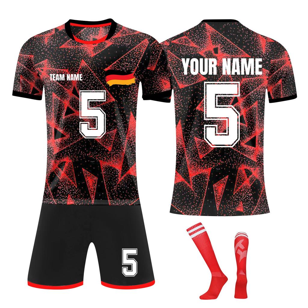 Personalised Shirts Kit Mens Girls With Name Number Custom Football Jerseys For Boys Training Suit