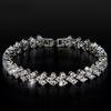 Elegant Women's Dazzling Rhinestone Bangle Bracelet Wedding Engagement Jewelry