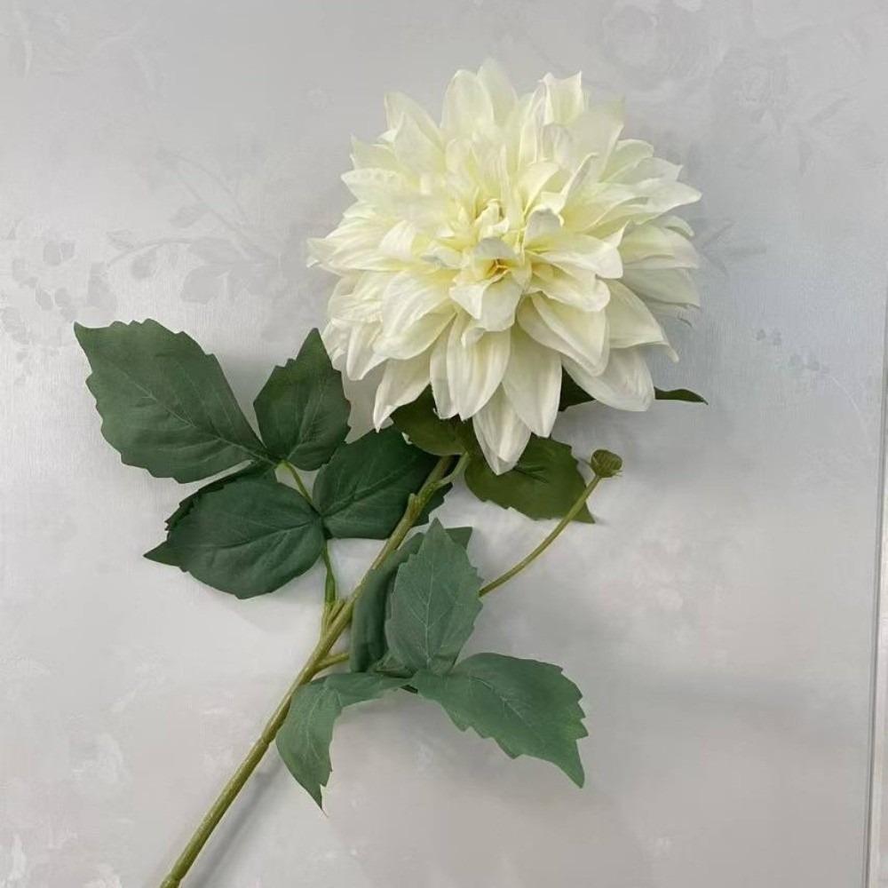 Handmade Craft Artificial Dahlia Flowers 64cm Length Silk Fake Flowers Festival Party Supplies Floral Fake False Flowers