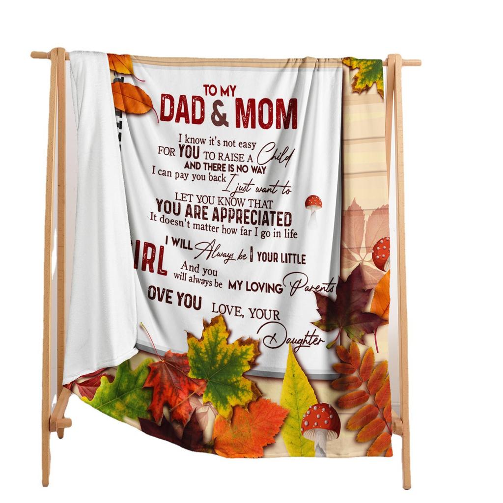 Blanket Flannel Blanket Emotional Handwritten Letter English Letter 2D Digital Printing Blanket Blanket