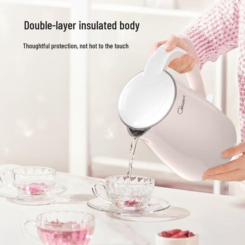 Midea 1.7L Double-Layer Anti-Scald Electric Kettle