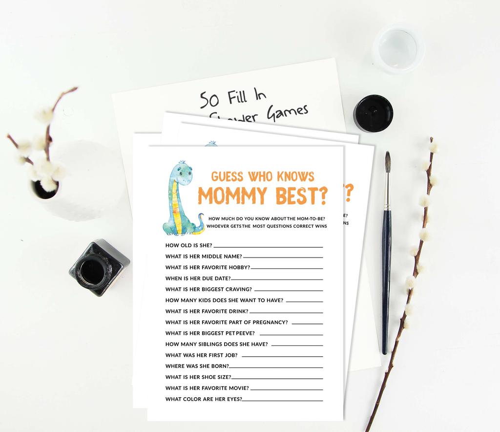 Inkdotpot Игровой набор для детского душа из 50 игр BabyA AlphabetA ABCA Игра Динозавр Джунгли Животные Вечеринка