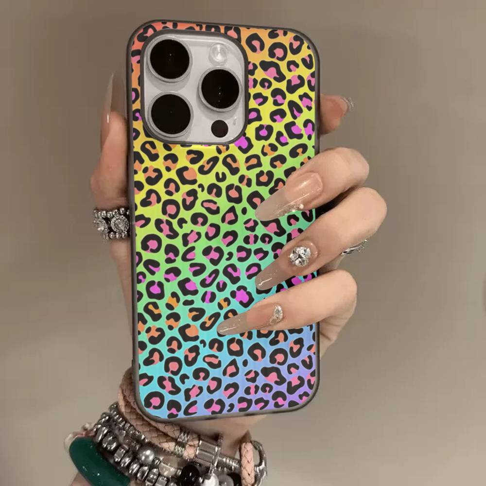 Классический Леопардовый Гепардовый Для IPhone 16 15 11 12 13 14 17 Pro Max PLUS Pro Мягкий Гофрированный Силиконовый Задний Чехол для Телефона