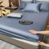 Cotton Fitted Sheet With Elastic Band Luxury Soft Mattress Covers Durable Skin-friendly Bedsheet Easy Care Bed Cover