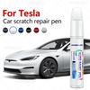 Для Tesla Model 3 YXS Car Paint Scratch Repair Pen Touch Up Paint Accessories Black Pearl White Silver Deep Sea Blue Red