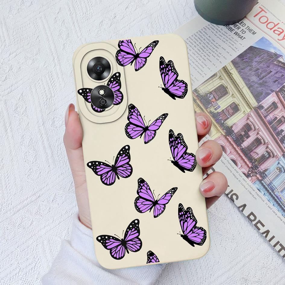 Для OPPO A52 A35 A17 A17K A16 A15 A15S чехол красивый квадратный жидкий силиконовый чехол с изображением подсолнуха и ромашки для OPPOA17 OPPOA15, бампер Fundas Coque