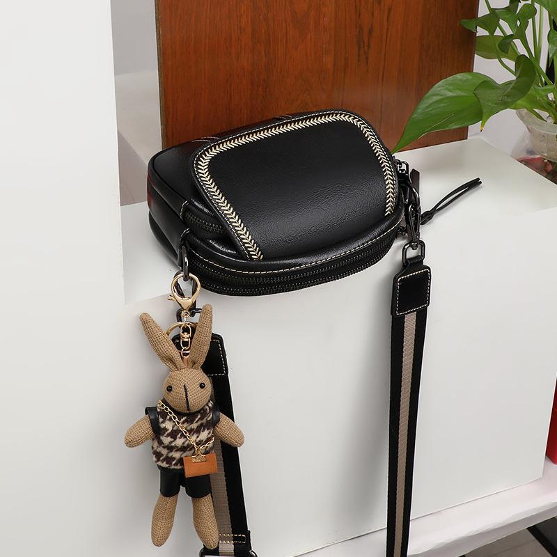 Новая осенне-зимняя сумка через плечо из натуральной кожи, высококачественная универсальная сумка через плечо