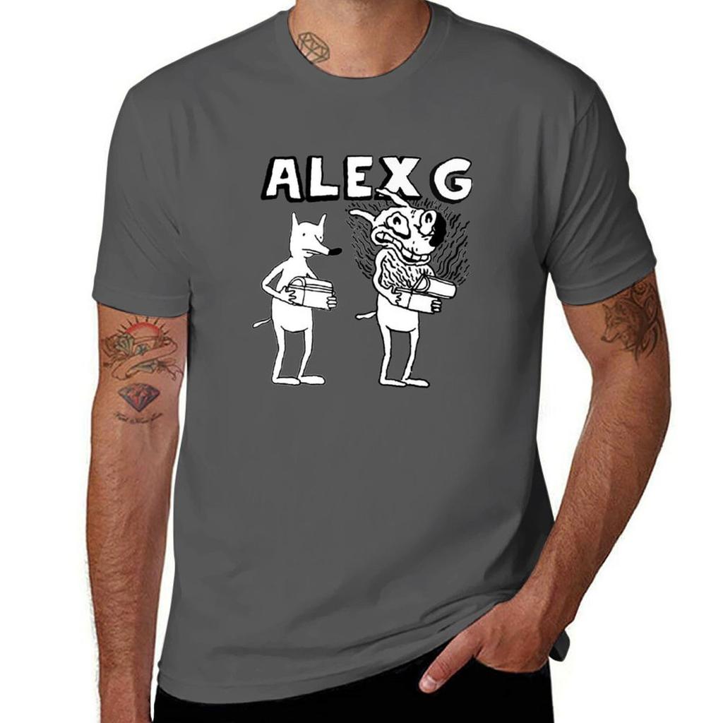 (Sandy) Alex G Pandora&x27;s box logo T-Shirt t shirts for man cotton T-Shirt