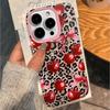 Корейский леопардовый принт вишня подходит для чехла на мобильный телефон Apple 16promax 13 14 новый нишевый 15pro мелкое отверстие 11