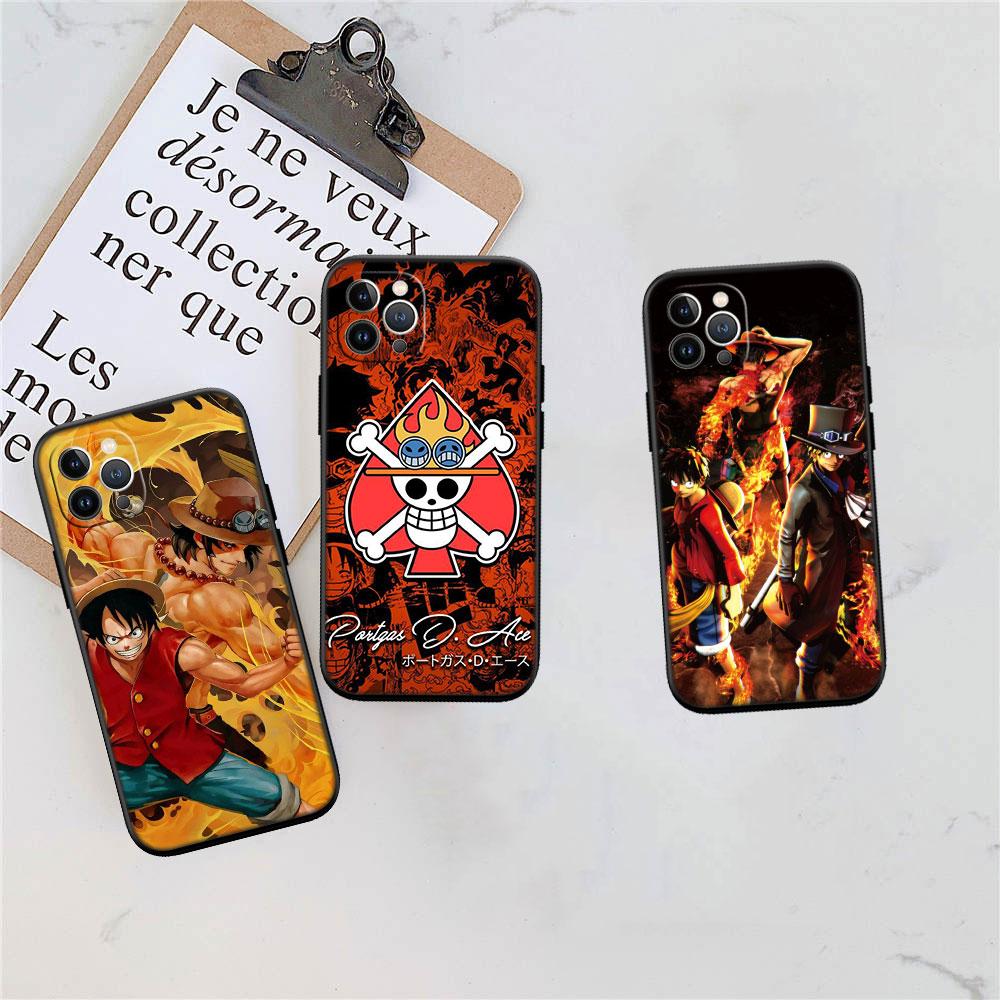 One Piece ACE Soft Shell Phone Case for Redmi Note 10 11 12 Pro Max 10S 10C 10T 11A 11S 12S 12C
