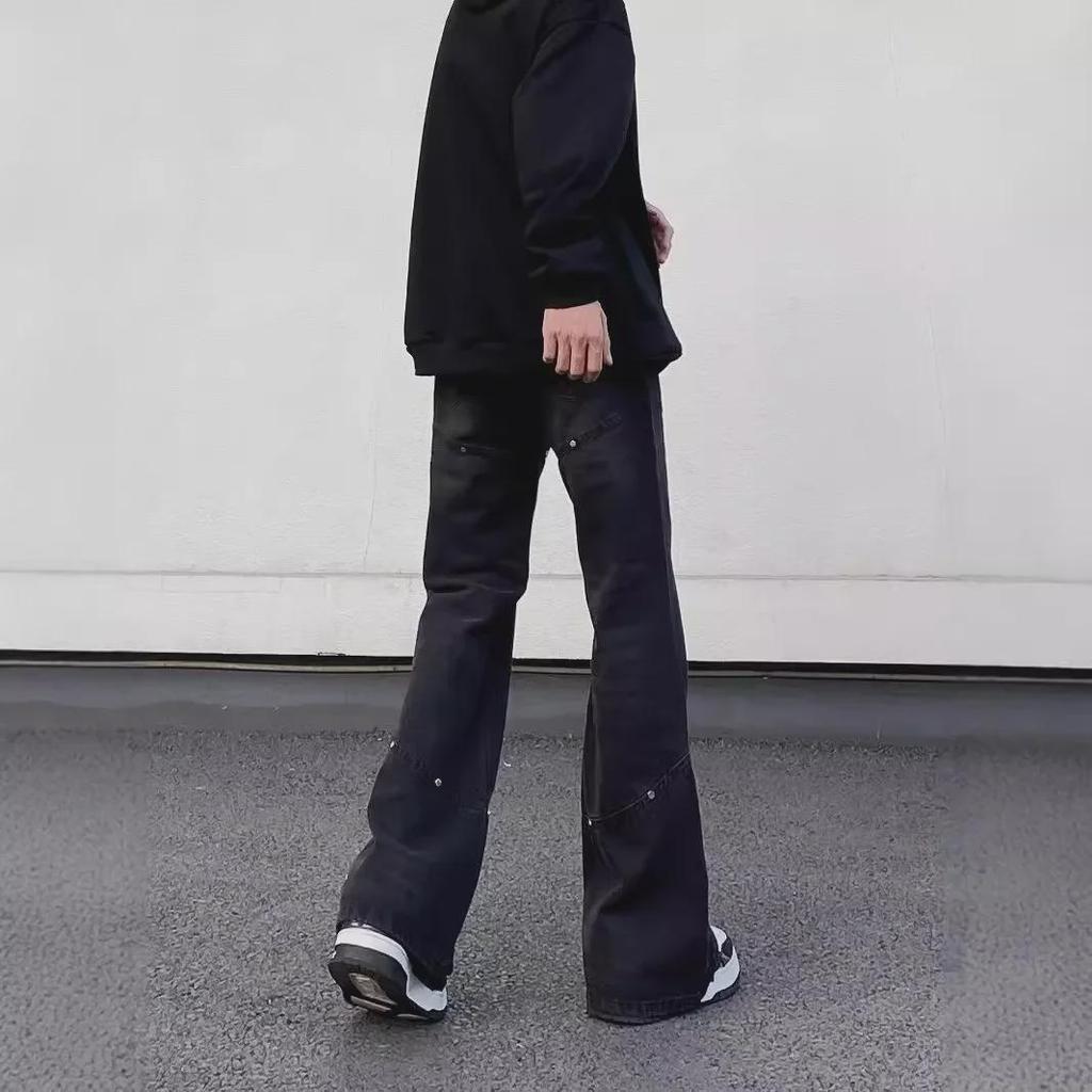 Retro Inspired Men's Loose Flared Cleanfit Jeans