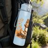 1PC Tree Stump Squirrel Cartoon 750ml Color Plastic Sports Water Bottle Leakproof Flip Straw Lid Suitable for Sports Office Home Use