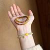 Natural Tiger's Eye Stone Cook Double-layer Beaded Bracelet Guochao Bracelet, Niche Light Luxury High-end Hand Jewelry.