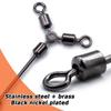 Long Leg Fishing Swivels Fishing Barrel Swivel O-Shape Fishing Connector Fishing Three Way Swivel