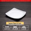 Квадратная melamine тарелка для подачи фастфуда
