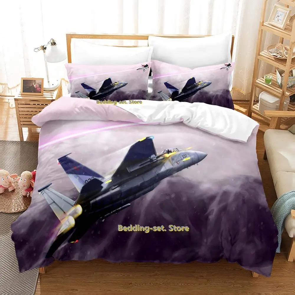 Game Ace Combat Bedding Set Single Twin Full Queen King Size Bed Set Adult Kid Bedroom Duvetcover Sets Camas Dormitorio