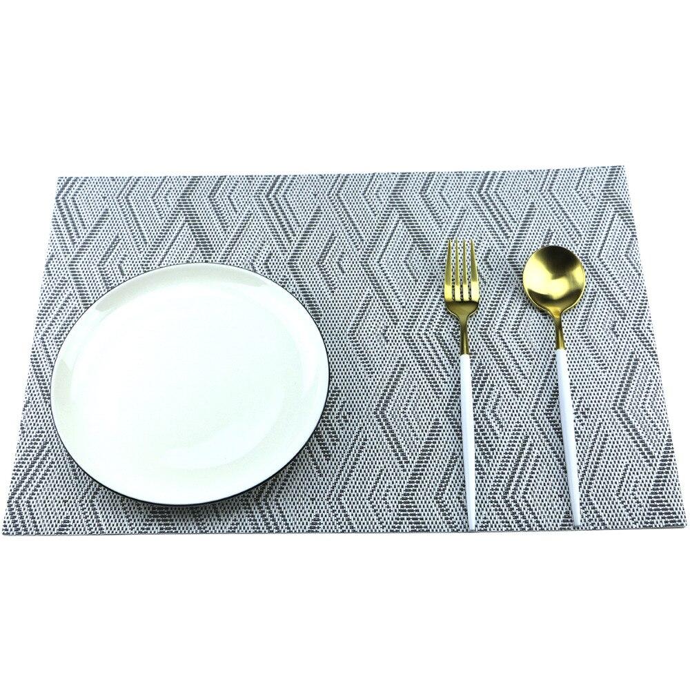 6Pcs/Set Pvc Placemat Dining Table Mats Set Table Bowl Pad Napkin Dining Table Tray Mat Coasters Kids Table Set