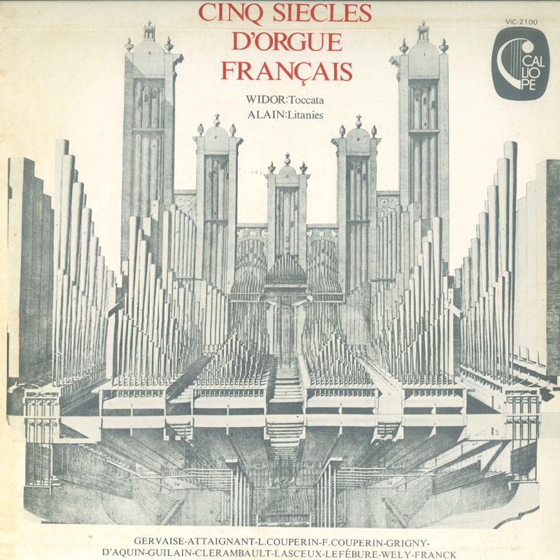 LP Record ANDRE ISOIR - French organ music flow VIC2100 VICTOR Japan Classical Used