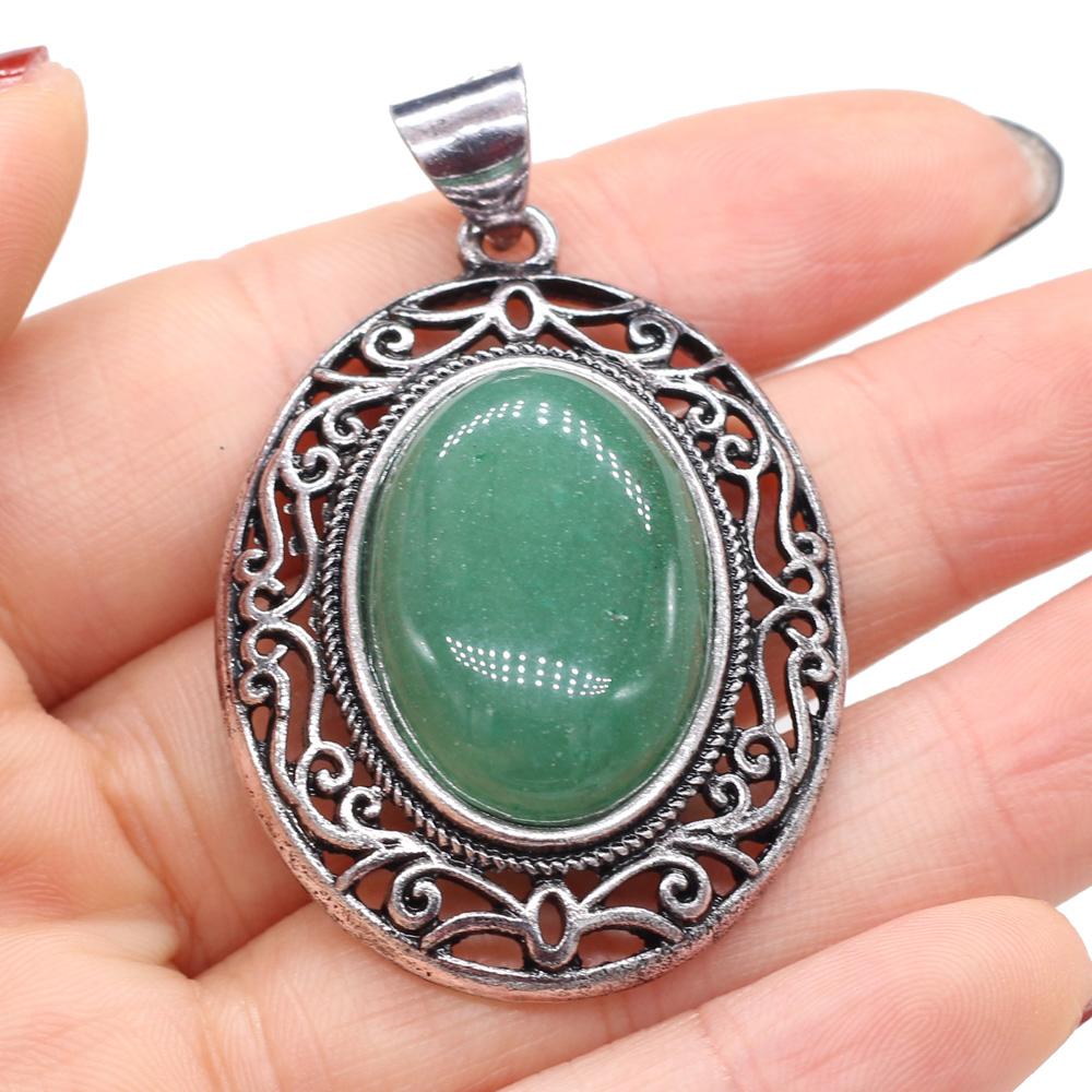 Кулон из натурального камня в форме яйца, полудрагоценный кружевной кулон для изготовления ювелирных изделий, ожерелье, браслет, аксессуар