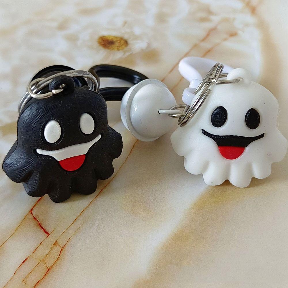 Ghost Halloween Ghost Cartoon Keychain Halloween Skeleton Ghost Keychain Female Lady Girl