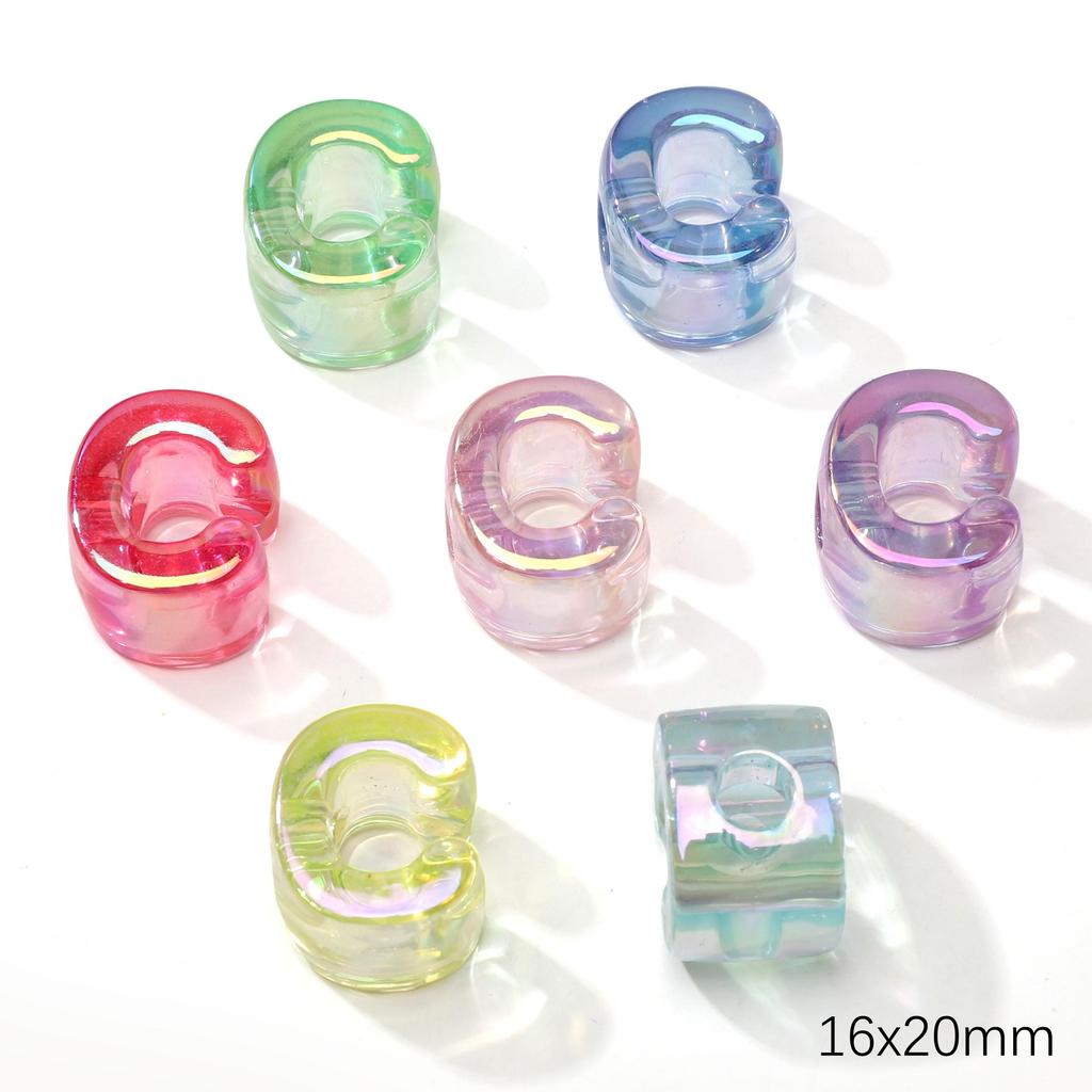 5 шт. Акриловые бусины Радуга Солнечный свет Бусина с буквой Для DIY Ожерелья Браслета Серег Изготовления Ювелирных Изделий Аксессуары для Рукоделия