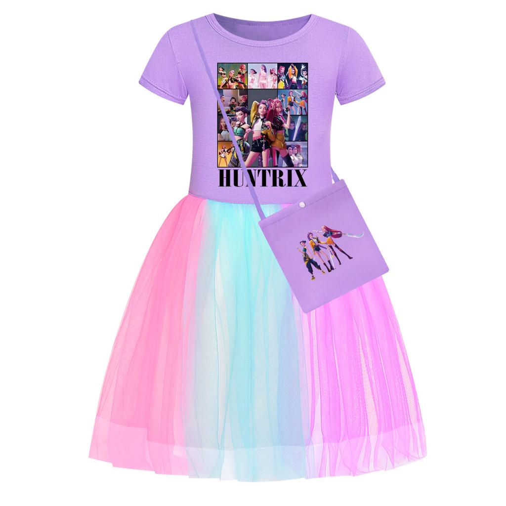 Костюмы Охотников на Демонов Kpop Костюмы Короткий Рукав Звездный Узор Детская Вечеринка Повседневный