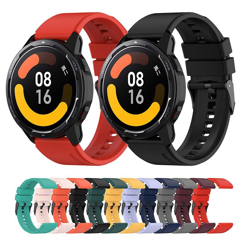 Силиконовый ремешок 22 мм для Xiaomi Watch Color 2 S1 S2, ремешок для умных часов Huami Amazfit GTR 47 мм GTR 4/3/2