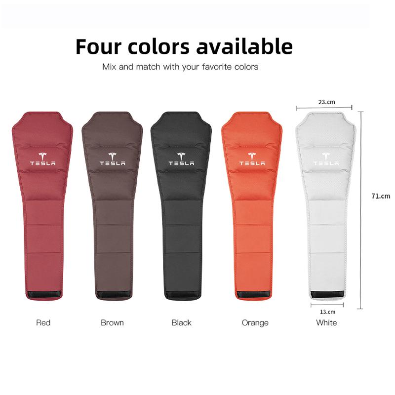 MHQSR1 1Pcs Car Seat Headrest Protector Auto Pillow Cover Accessories For Tesla Model 3 Y S X Cybertruck Juguete Roadster Coil Bonina